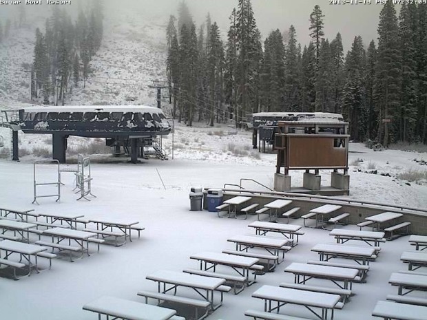 Sugarbowl with 2-4 inches at 1pm today.