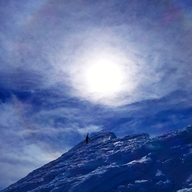 Magnus near the summit of Mt. Aspiring, NZ on Oct. 22nd, 2013.
