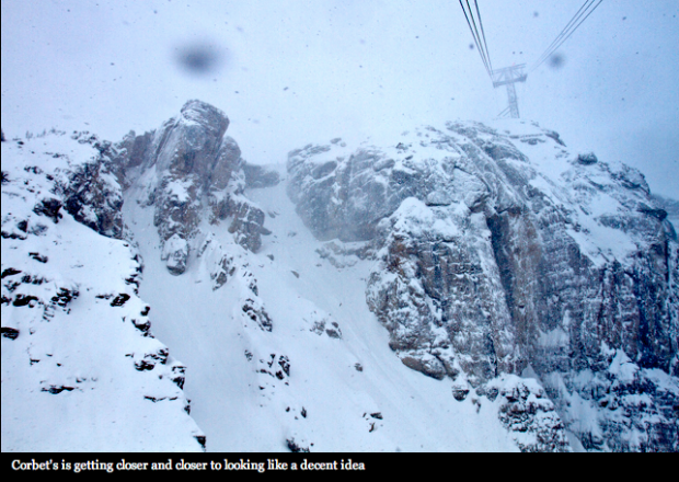 Jackson Hole.  Top of the tram.  November 5th, 2013.