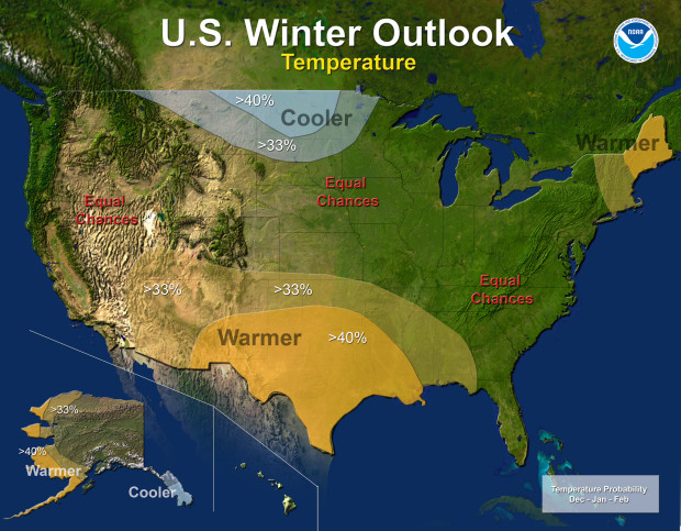 temperature outlook for usa