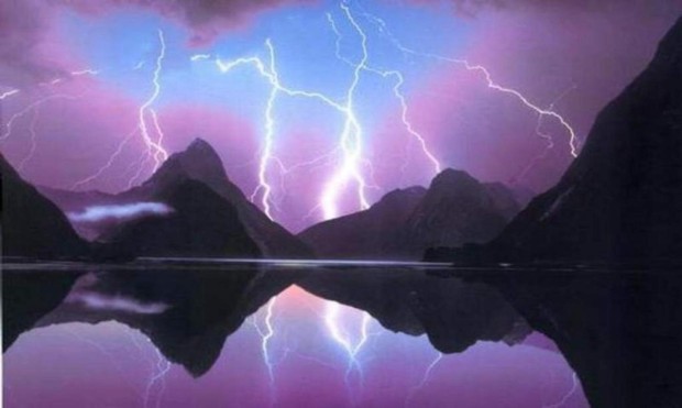 mountain lightning