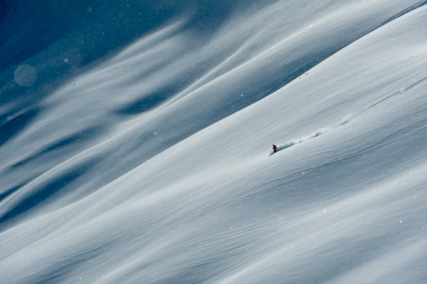 Solo skiing.  photo:  canadianmountainholidays.com