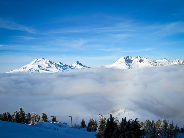 The view from Mt. Bachelor, OR.