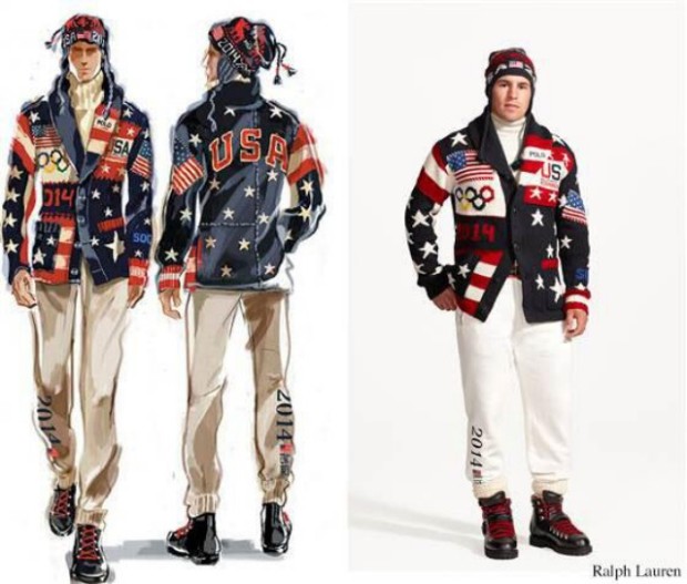 USA uniforms for 2014 sochi olympics.