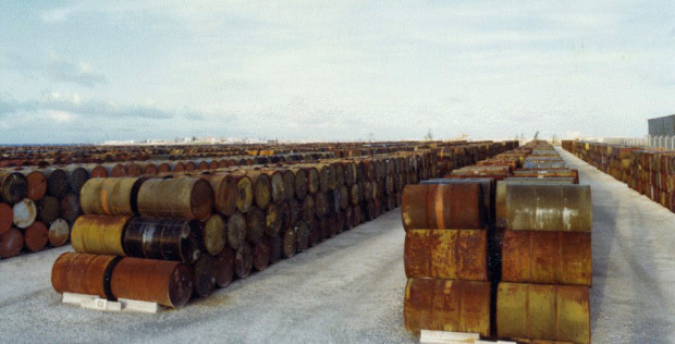 Atoll barrels of Agent Orange