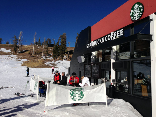 The best thing going at Squaw right now is the on snow coffee