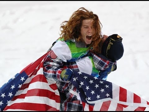 Shaun White in happier times after a Gold medal in halfpipe in Vancouver.