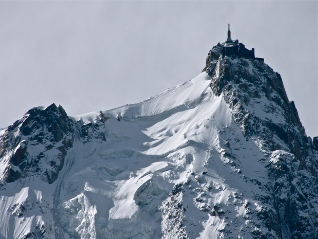 Chamonix's Aiguille du Midi.  photo:  powder mag