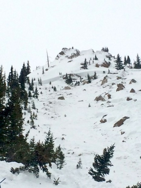 Fatal Star Mountain avalanche on Saturday.  photo:  Colorado Avalanche Information Center