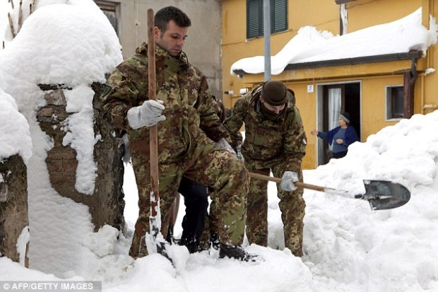 italian army snow removal