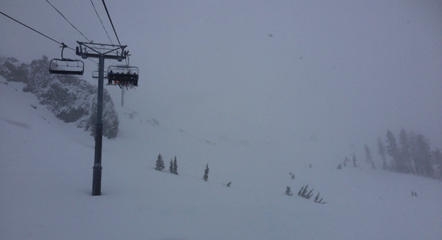 Things were a bit milky today at squaw valley