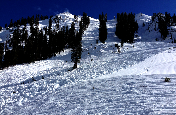 All of West Face and Chute 75 also fell victim to avalanches