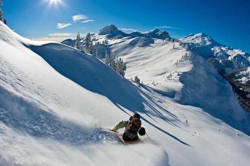 Adam Ü Tele Skiing in the Mt. Baker Ski Area Backcountry, North Cascades Washington