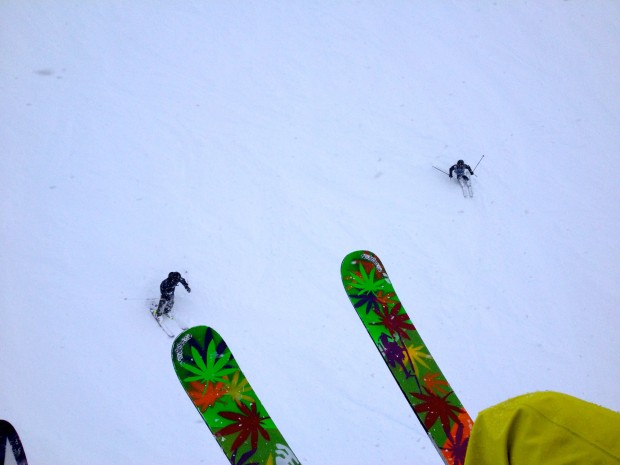 Killer skis, killer skiing.