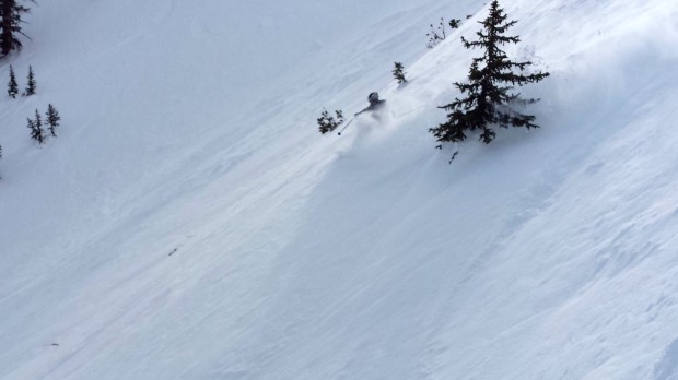 Yimmers in Mile-Long Couloir