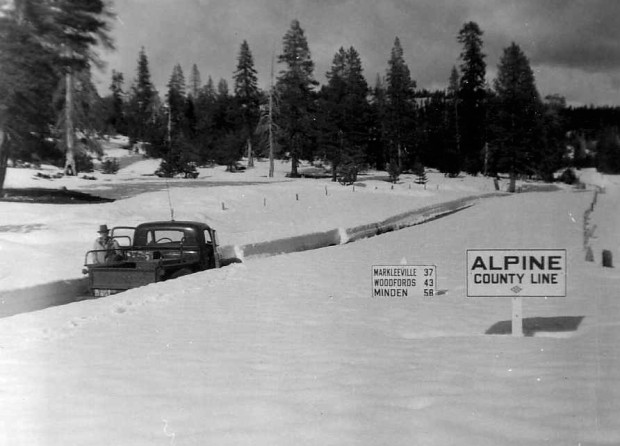 Ebbetts Pass in 1954 before it was paved.