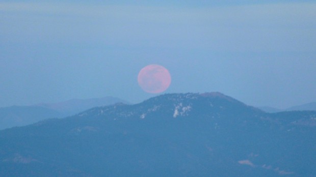 Moonrise over the Carson Range