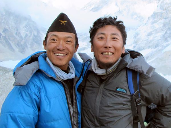  Lakpa Tsheri Sherpa and Sano Babu Sunuwar. Photograph by Sano Babu Sunuwar