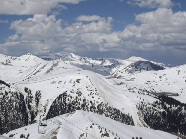 Arapahoe Basin after a storm on May 27th, 2014