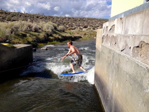 Lazy river surfing conditions = A+