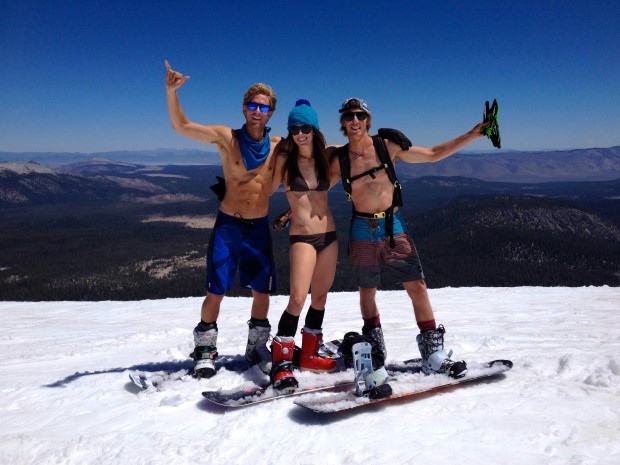 Beautiful naked people at Mammoth today.