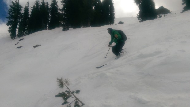 FINALLY, a fun ski down!