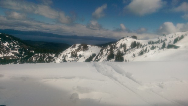 Plenty of snow left in Alpine Bowl