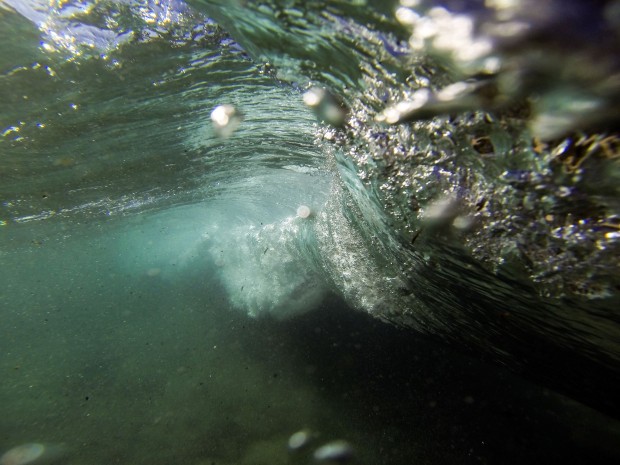 Inside a Tahoe wave