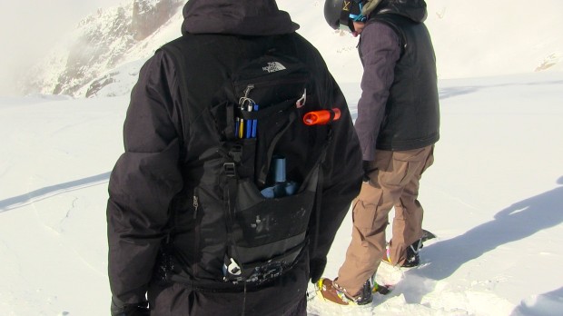 Backcountry vest with open carry system.  Dangerous.