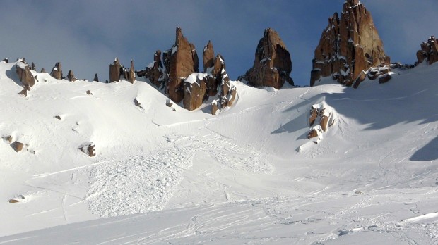 Small skier triggered avalanche today that occurred at about noon.  