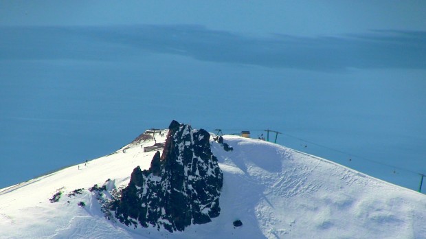 Catedral ski resort and Lake Nahuel Huapi in Bariloche, Argentina