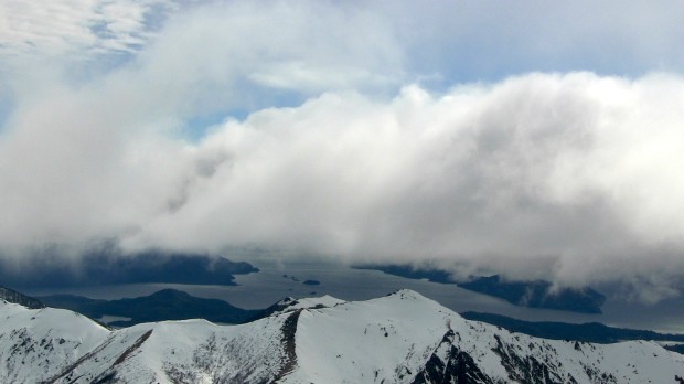 Lake Nahuel Huapi, Bariloche, Argentina.  View from Catedral ski resort.