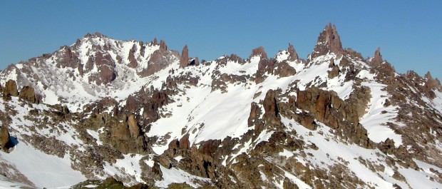 The real Cerro Catedral near the Frey hut today.