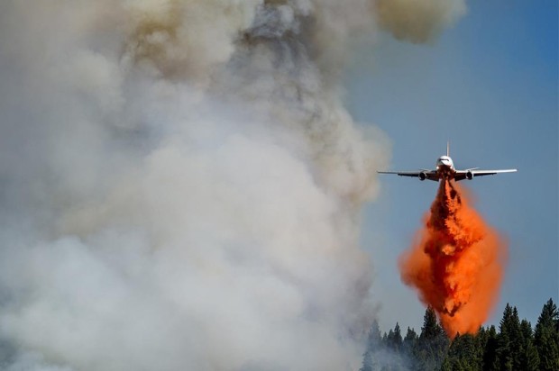 King Fire aerial assault.  photo:  the atlantic