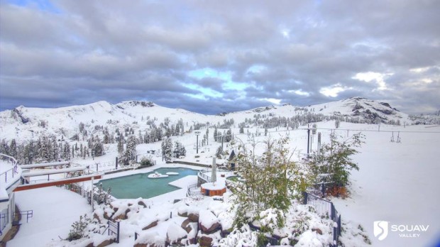 Squaw Valley, USA at 8am this morning.