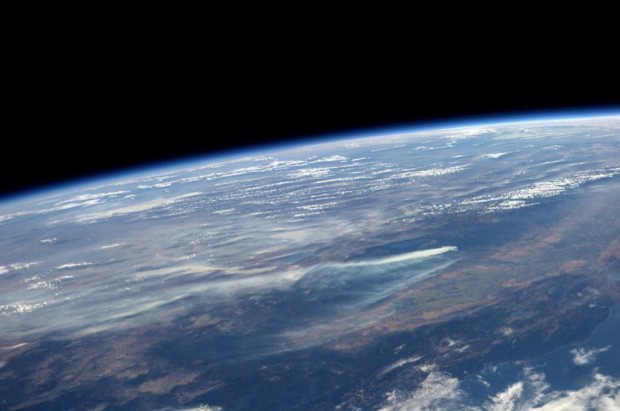 King Fire from space on Sept. 16th, 2014.  photo:  nasa