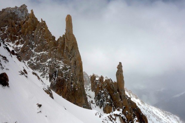 Pinnacles today off the ridge line.