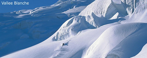Skiing the Vallee Blanche, France where the snowboarder disappeared 2 years ago.