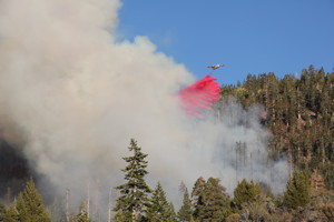 June Mountain fire on September 16th, 2014.  photo:  sierra wave