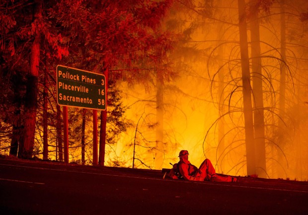 King Fire on Sept. 17th, 2014.  photo:  AP
