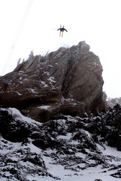 Julian Carr going huge in the SnowBird Freeskiing World Tour back in the day.