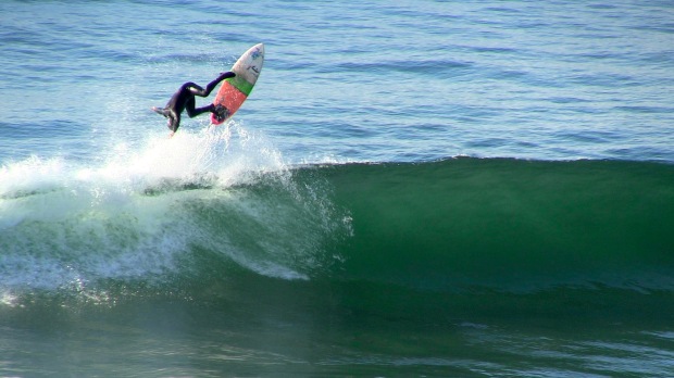 Small, fun, playful surf at Lobos.