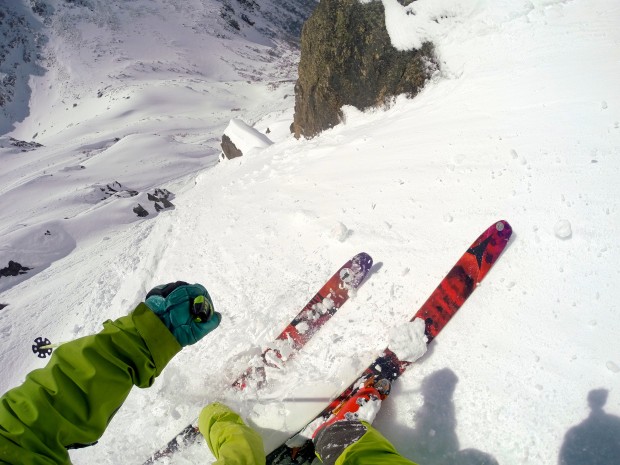 Last day of the year steep skiing in the Bariloche Backcountry.  September 30th, 2014.