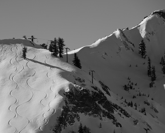 Squaw Valley, USA.  Hopefully, we'll see some tracks like this in Tahoe this weekend...  photo:  Hank de Vre