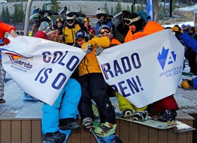 Arapahoe Basin, CO opens for the season today:  October 17th, 2014.
