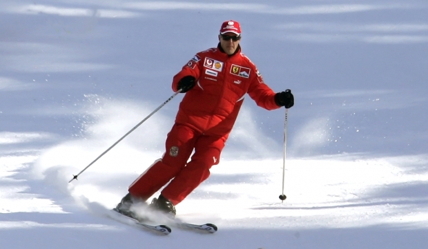 Michael Schumacher loved to ski.