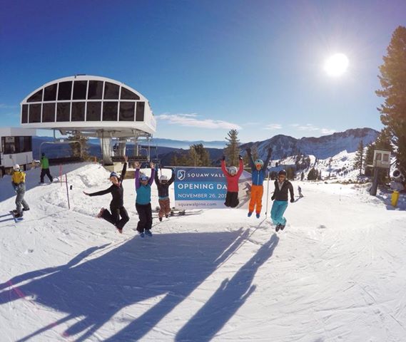 Squaw opening day.  Today, November 26th, 2014.