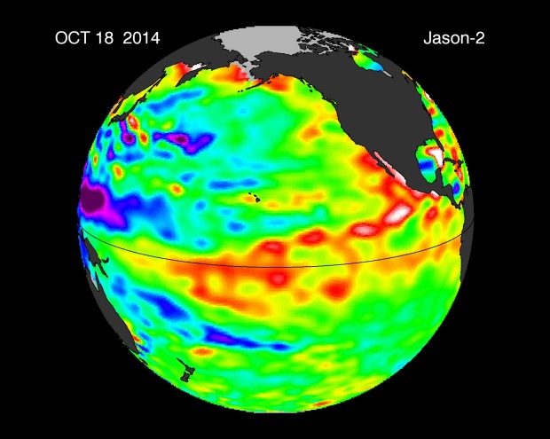 Latest satellite image of El Nino.