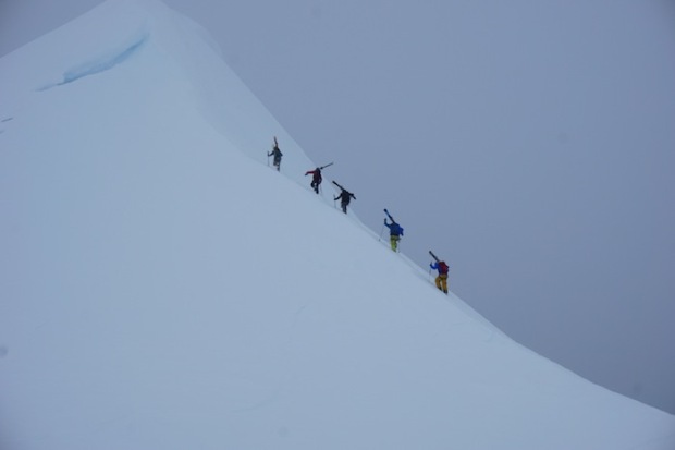 Working for some steep turns in Antarctica.