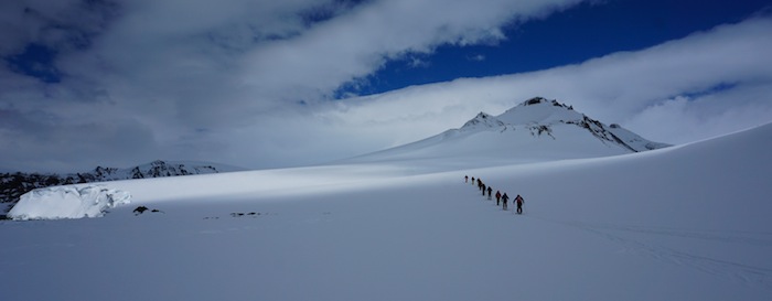 Skiing in Antarctica. photo: the crew